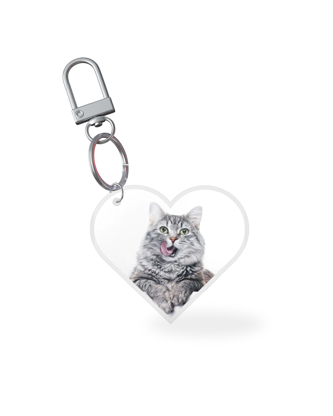 Heart Keychain Acrylic HD Colour