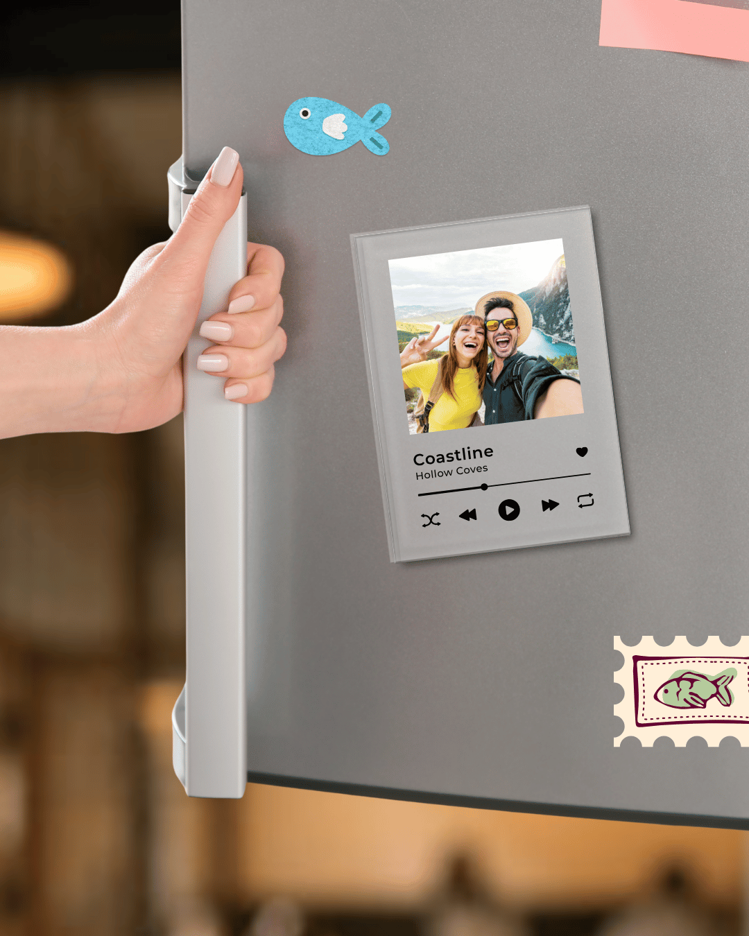 Music Fridge Magnet UK – Personalised Spotify Style Custom Fridge Magnets