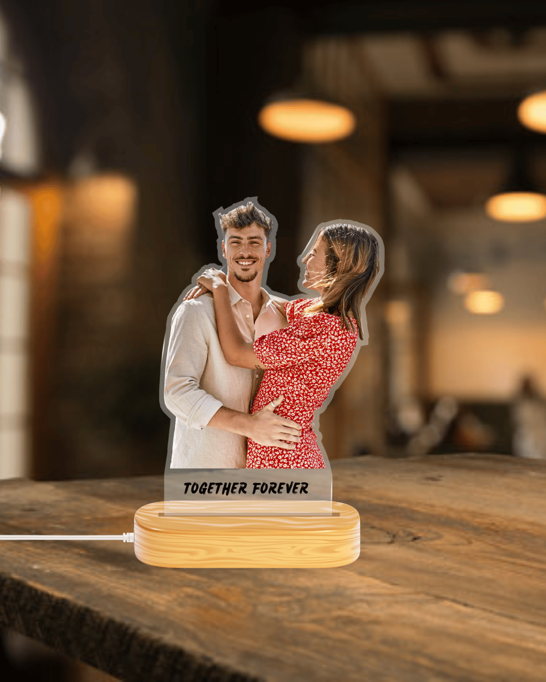 Custom Cutout Plaque with Light Base | Personalised Engraved LED Plaques UK