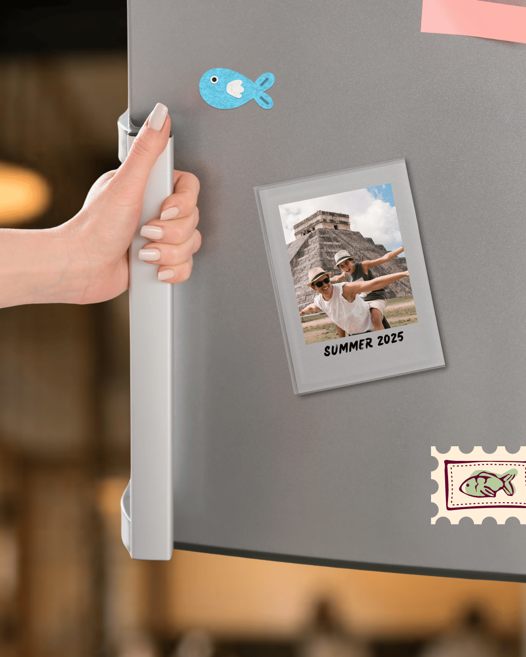 Personalised Photo Fridge Magnet UK | Custom Acrylic Fridge Magnet Photo Gift