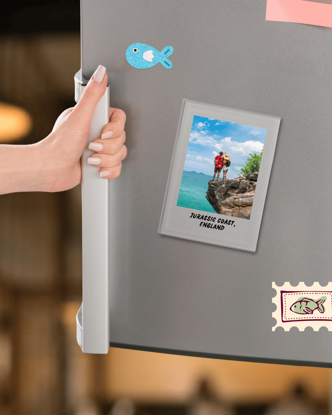 Personalised Photo Fridge Magnet UK | Custom Acrylic Fridge Magnet Photo Gift