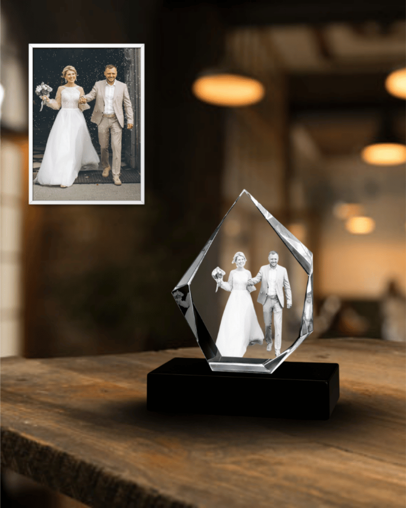 3D Crystal Iceberg Shape| A Personalised Gift That Shines Forever