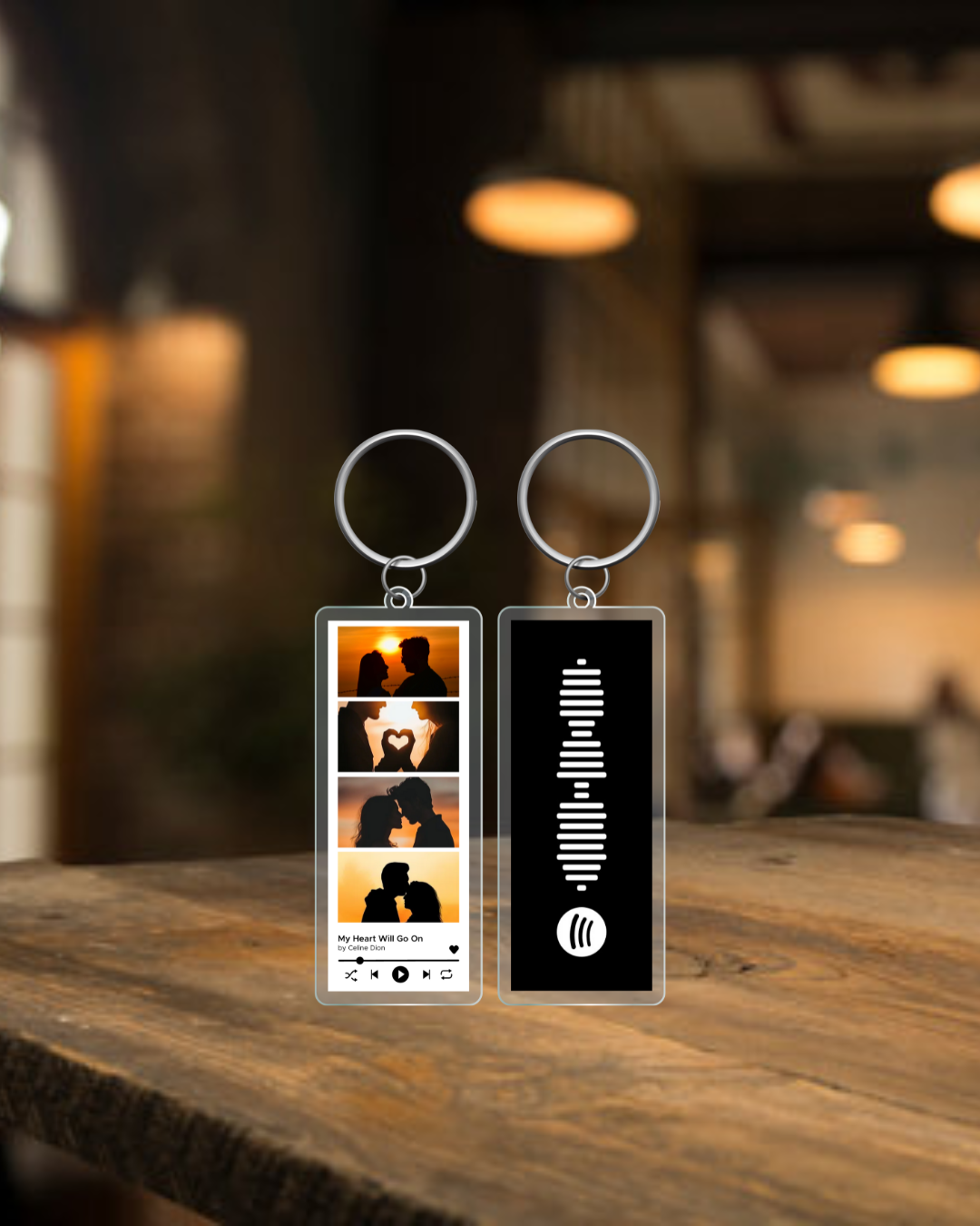 Spotify Style Keychain
