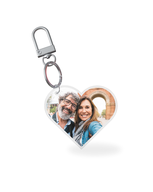 Heart Keychain Acrylic HD Colour